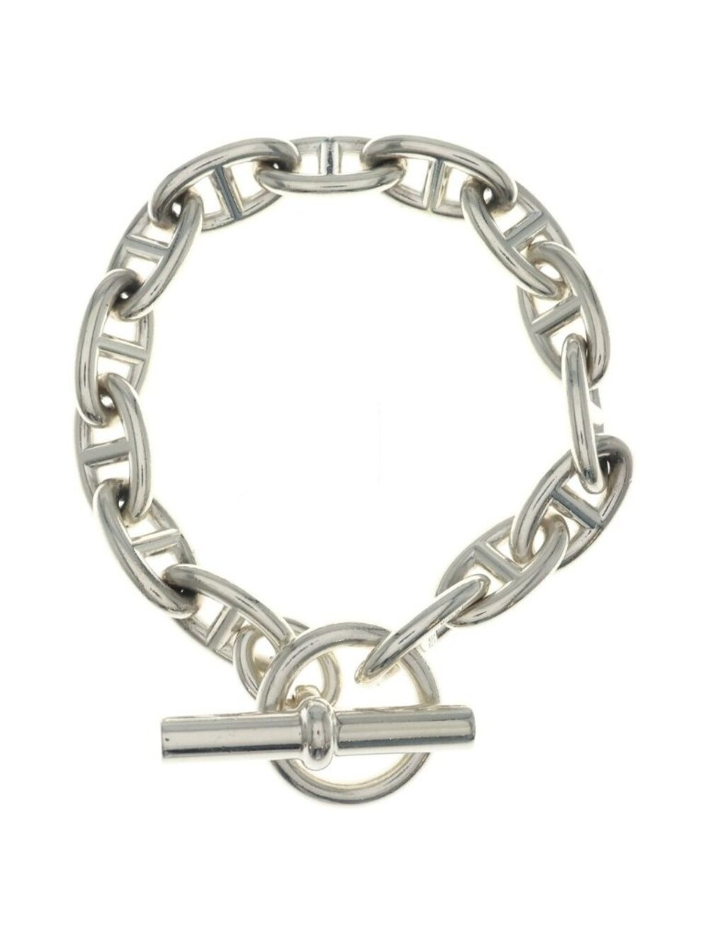 Hermes Chaine D'ancre GM 14 Links Bracelet Silver